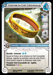 Ceinture du Chef Crocodaille